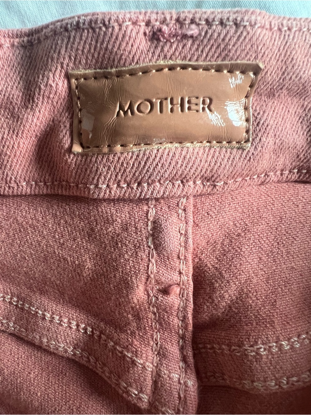 MOTHER Pink High-Rise Wide Leg Pants - Picture 3 of 4